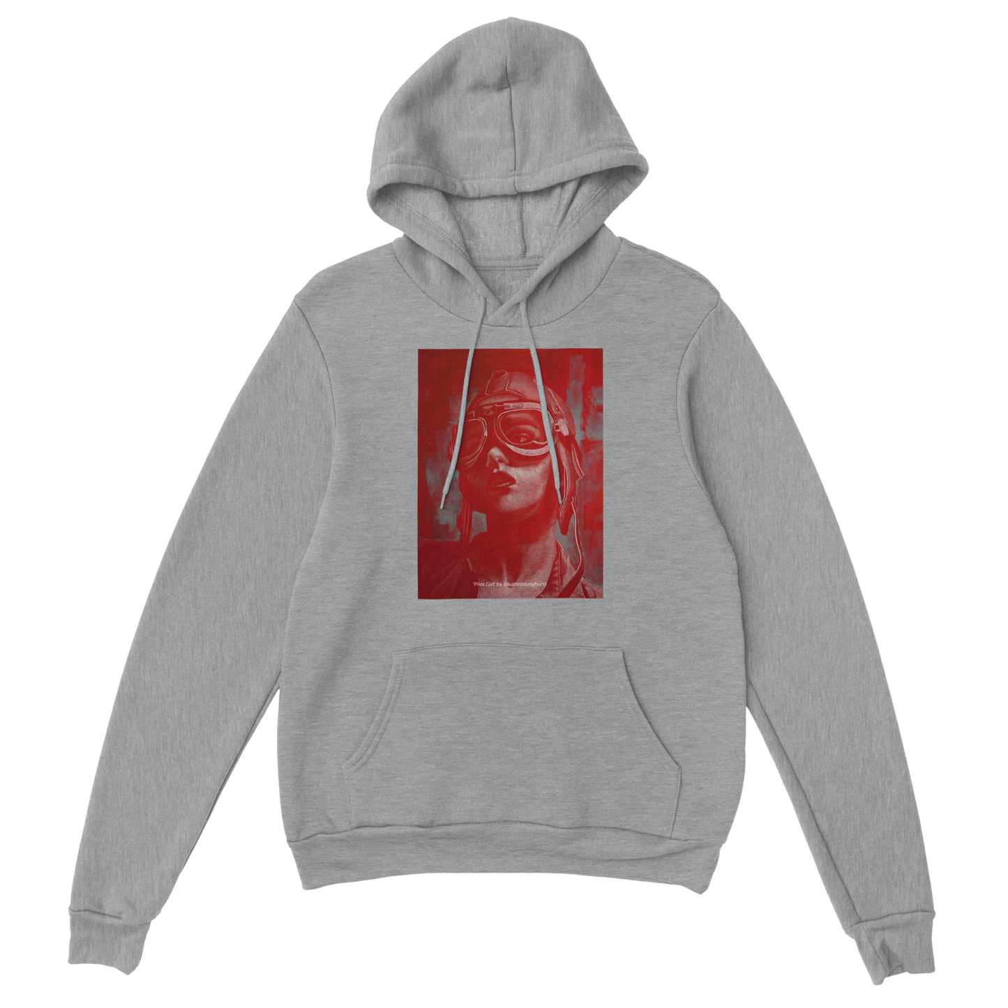 'Pilot Girl' by Kathrin Longhurst - Classic Unisex Pullover Hoodie (available in 8 colours)