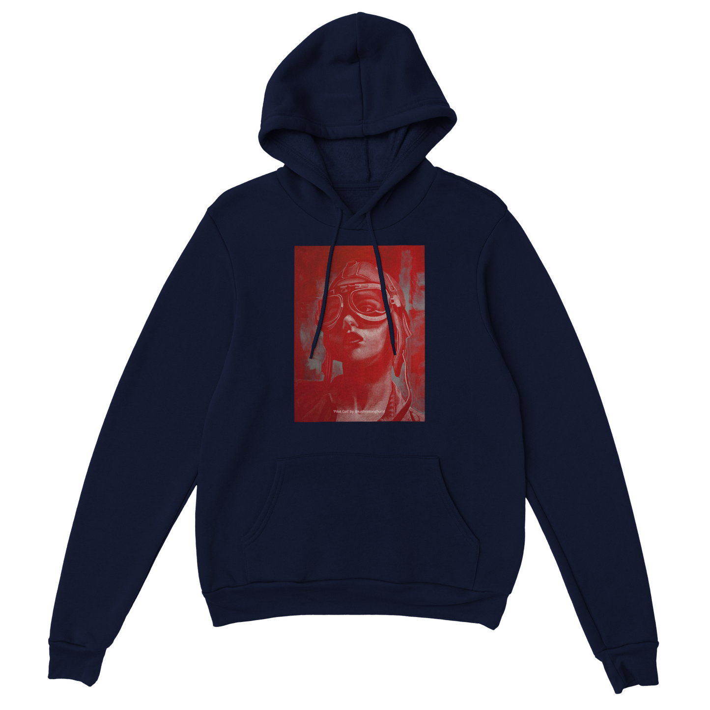 'Pilot Girl' by Kathrin Longhurst - Classic Unisex Pullover Hoodie (available in 8 colours)