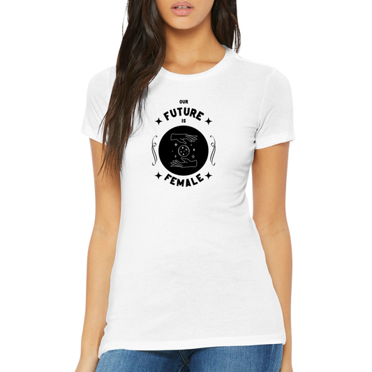 Future is Female - Womens Crewneck T-shirt -White
