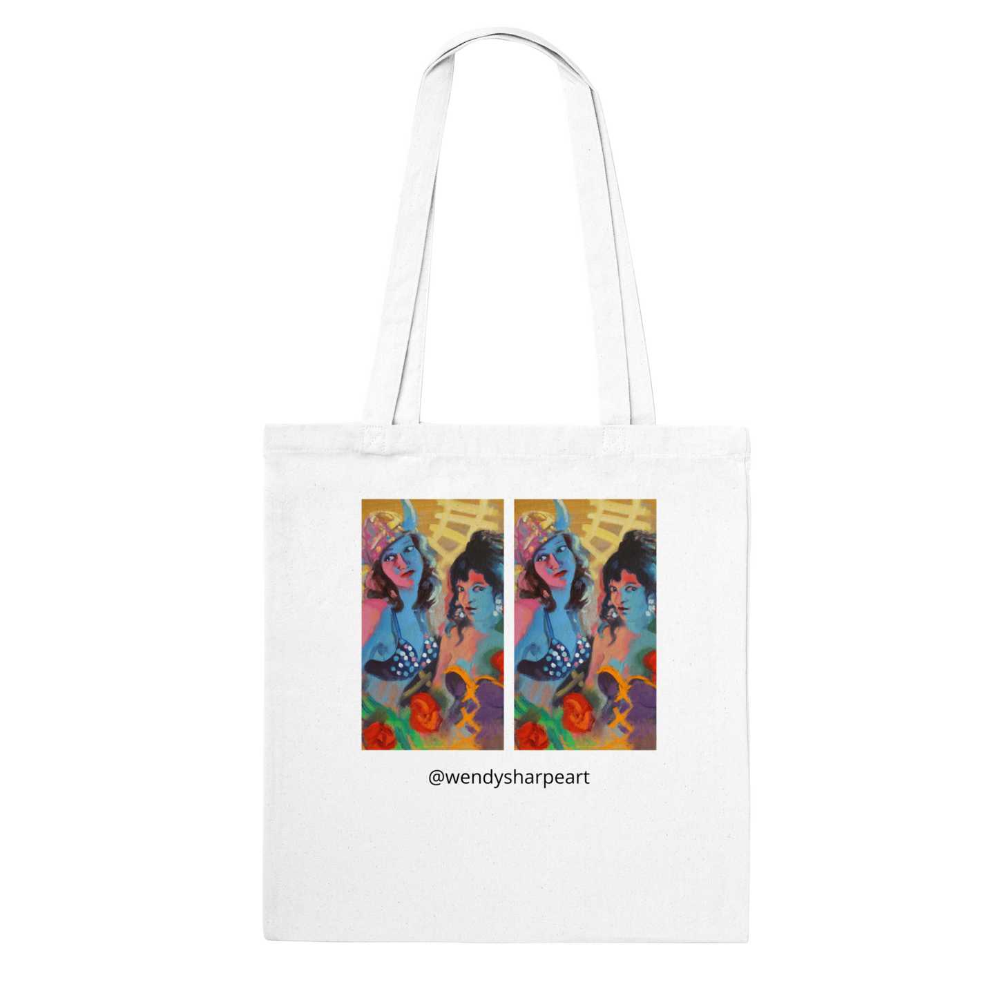 Untitled Artwork by Wendy Sharpe - Classic Tote Bag (white and natural)