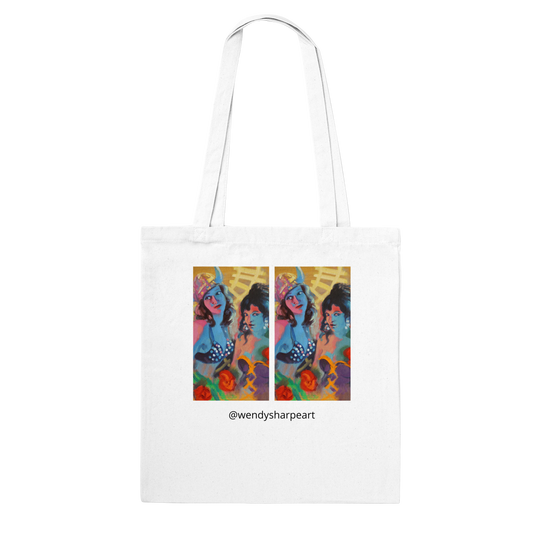 Untitled Artwork by Wendy Sharpe - Classic Tote Bag (white and natural)