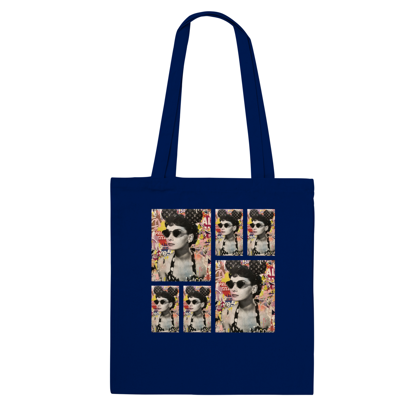 'Audrey Does Disneyland' by Brendan Walsh - Classic Tote Bag (Red, Black or Navy)