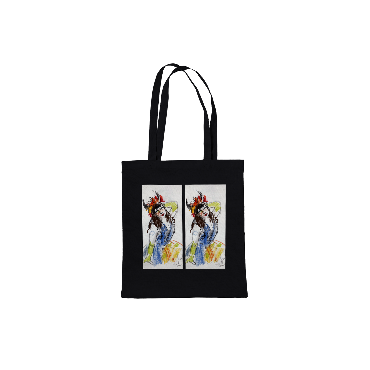 'Green Gloves and Red Wine' by Wendy Sharpe - Classic Tote Bag (white and natural)