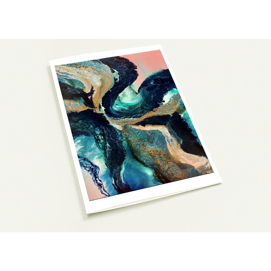 'Riptide' by Rachael Higby - Pack of 10 Folded A5 Cards (premium envelopes)