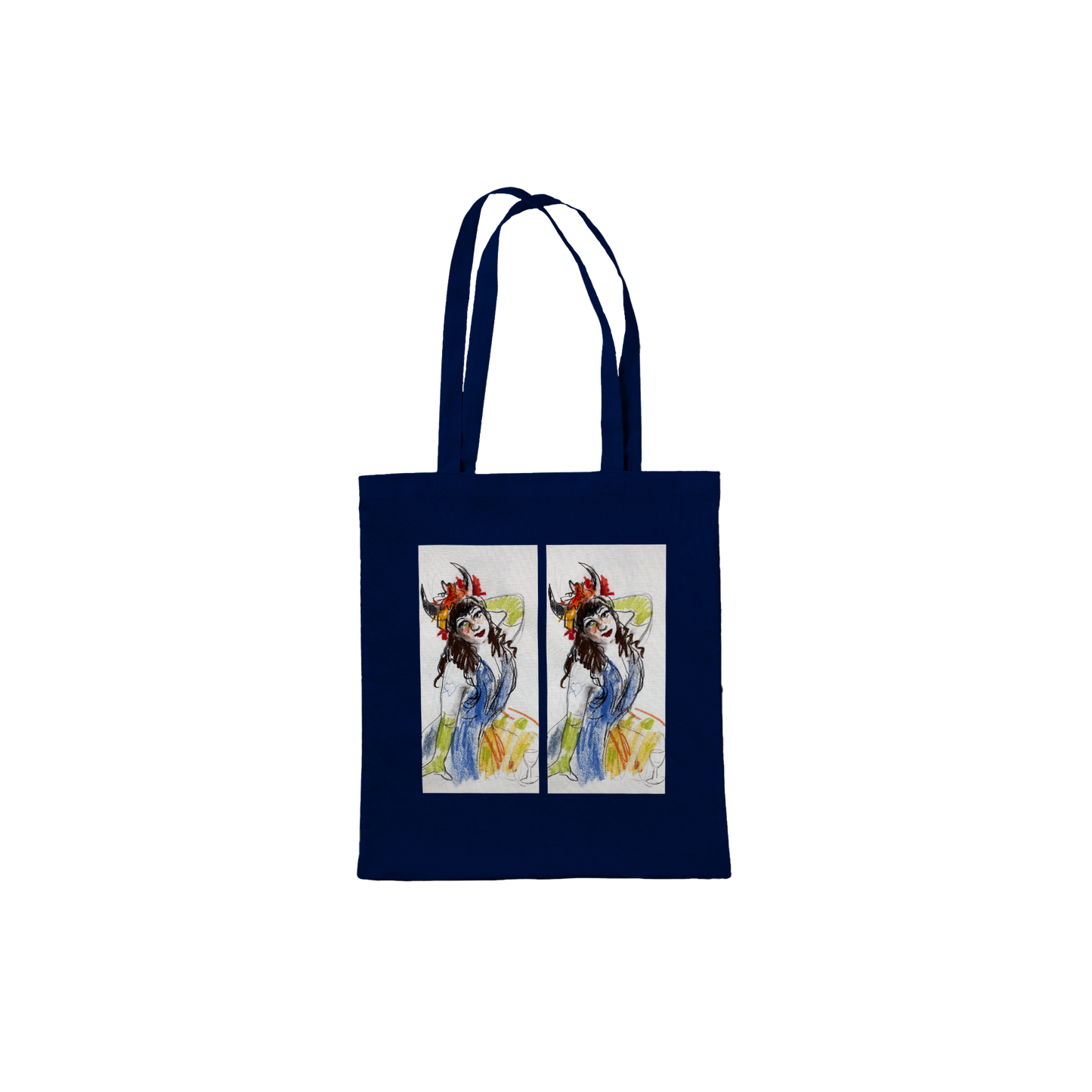 'Green Gloves and Red Wine' by Wendy Sharpe - Classic Tote Bag (white and natural)