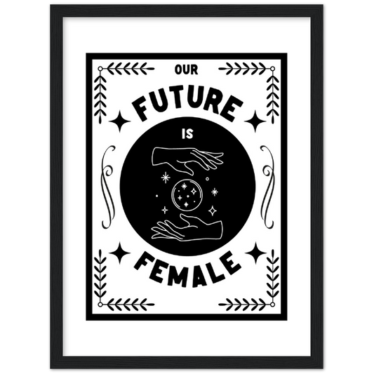 Future is Female Premium Framed art print
